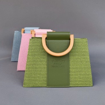 Deri Çiçek Çantası